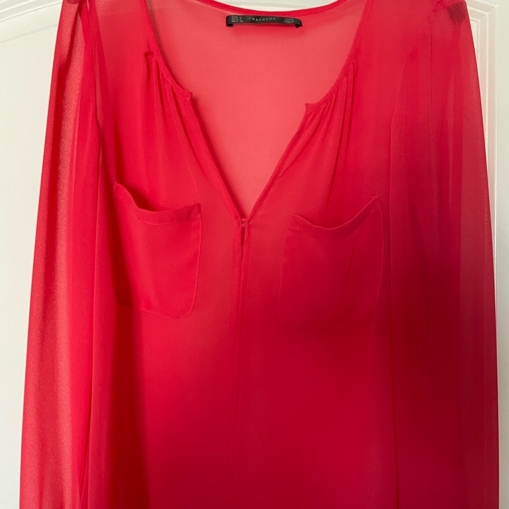 Zara sheer blouse.